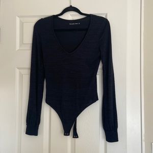 Abercrombie Black Soft Sweater Bodysuit